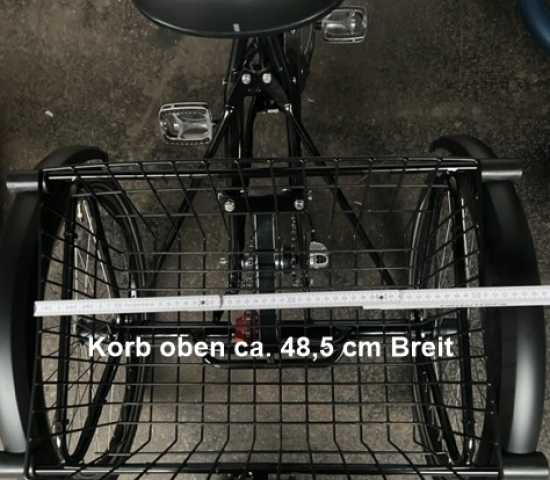 Elektro Dreirad Lano mit Rücktrittbremse, 3 Gang, Alltagstauglich, robust gebaut